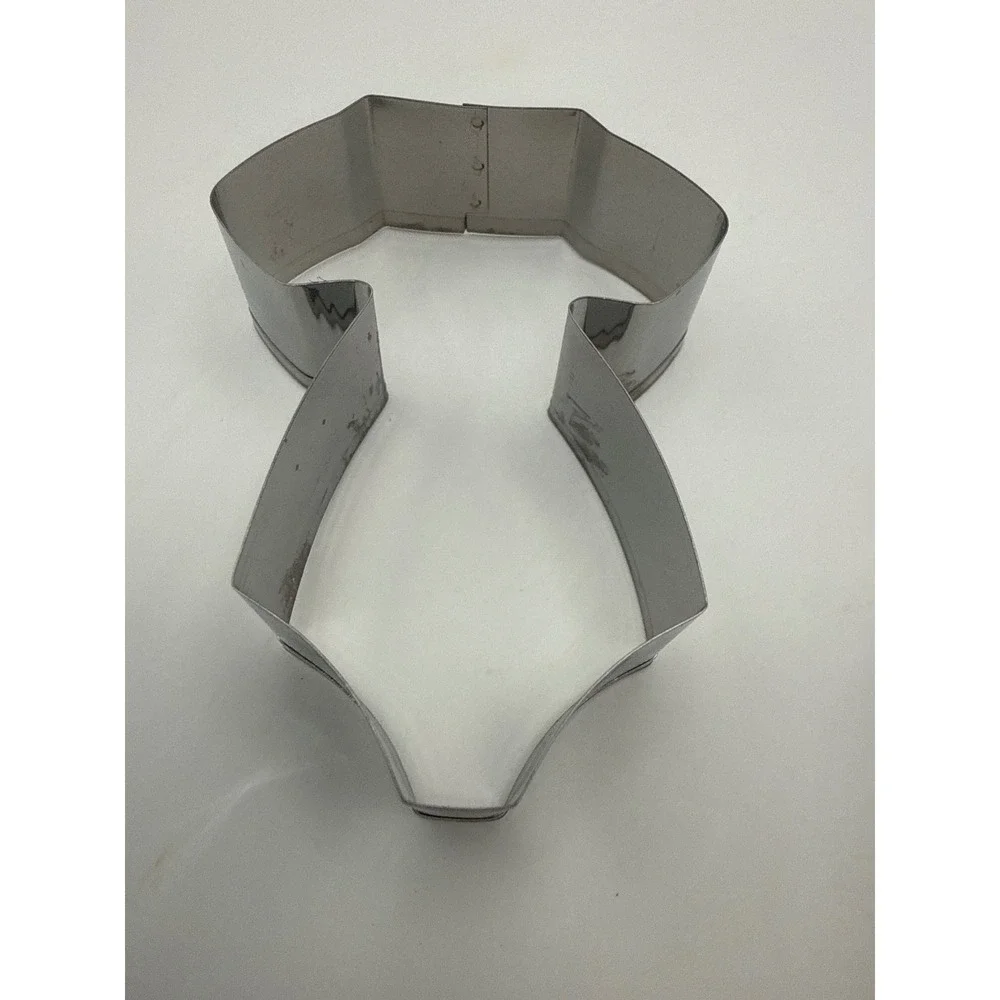 Baby Shower Cookie Cutter Set 3pc Stainless Steel Bodysuit Bottle Bib Silver